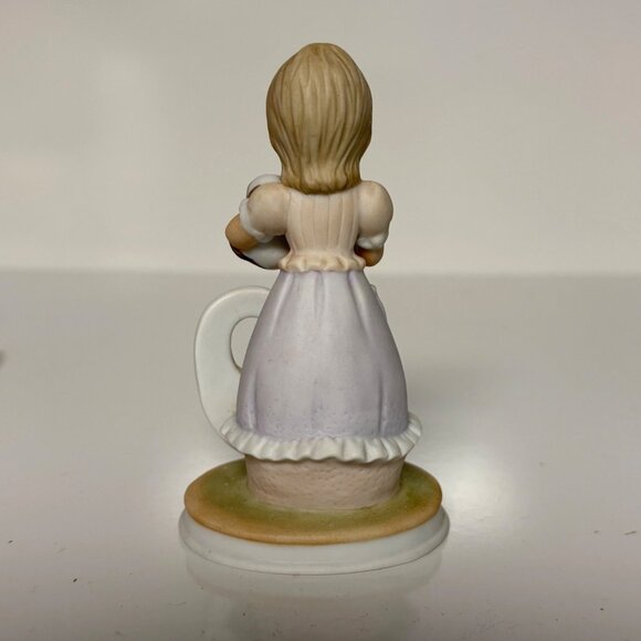 Lefton Christopher Collection Birthday Girl Figurine #034481 Age 9 1983 Vintage - Picture 3 of 8